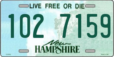 NH license plate 1027159