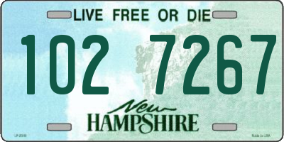 NH license plate 1027267