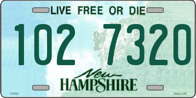 NH license plate 1027320