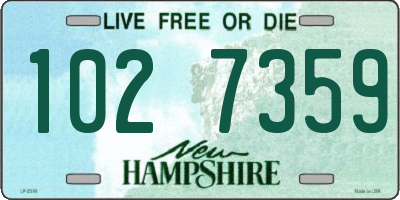 NH license plate 1027359