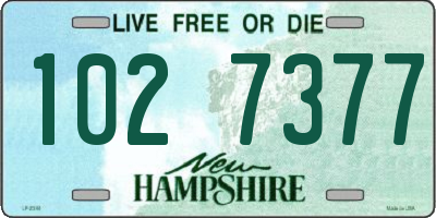 NH license plate 1027377