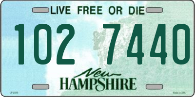 NH license plate 1027440