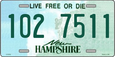 NH license plate 1027511