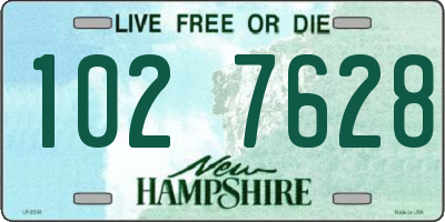 NH license plate 1027628