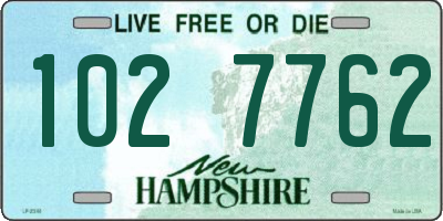 NH license plate 1027762