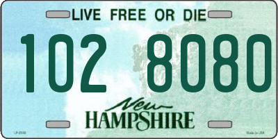 NH license plate 1028080