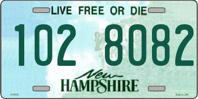 NH license plate 1028082