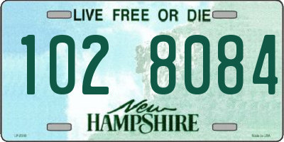 NH license plate 1028084