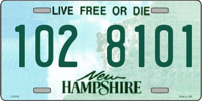 NH license plate 1028101