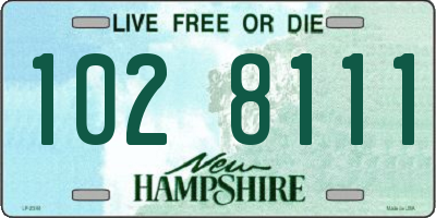 NH license plate 1028111