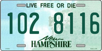 NH license plate 1028116