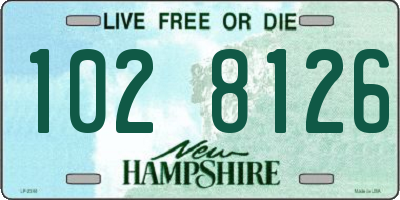 NH license plate 1028126