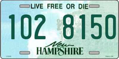 NH license plate 1028150