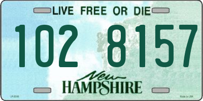 NH license plate 1028157