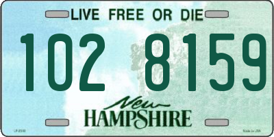 NH license plate 1028159