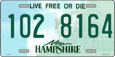 NH license plate 1028164