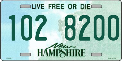 NH license plate 1028200