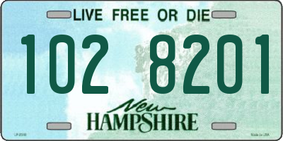 NH license plate 1028201