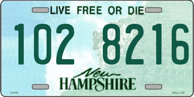 NH license plate 1028216