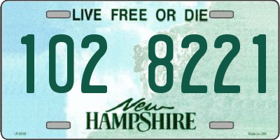 NH license plate 1028221