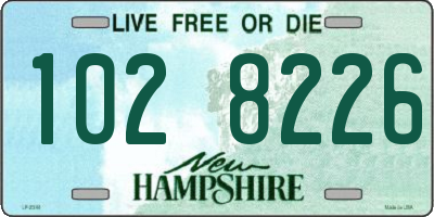 NH license plate 1028226