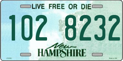 NH license plate 1028232