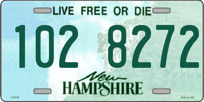 NH license plate 1028272