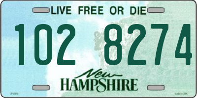 NH license plate 1028274