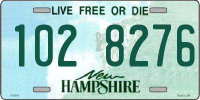 NH license plate 1028276