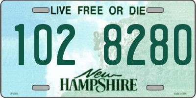 NH license plate 1028280