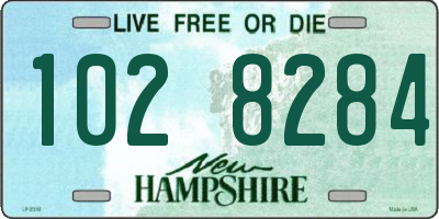 NH license plate 1028284