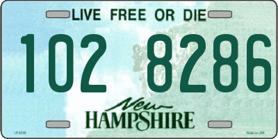 NH license plate 1028286