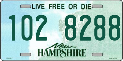 NH license plate 1028288