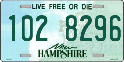 NH license plate 1028296