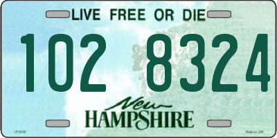 NH license plate 1028324