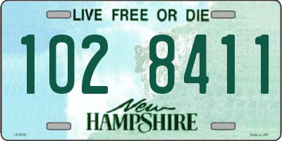 NH license plate 1028411