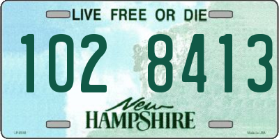 NH license plate 1028413