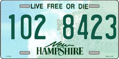 NH license plate 1028423