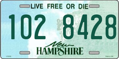 NH license plate 1028428