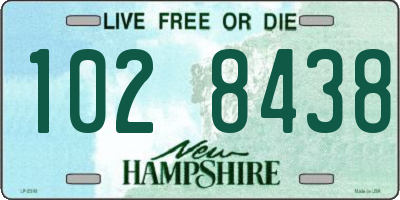 NH license plate 1028438