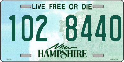 NH license plate 1028440