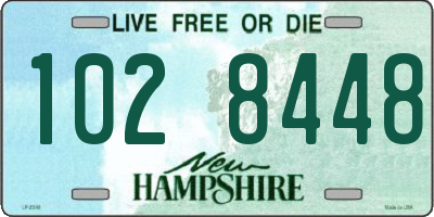 NH license plate 1028448