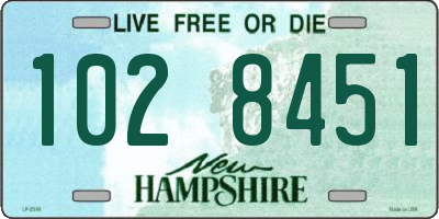 NH license plate 1028451
