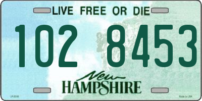 NH license plate 1028453