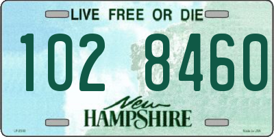 NH license plate 1028460