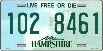 NH license plate 1028461