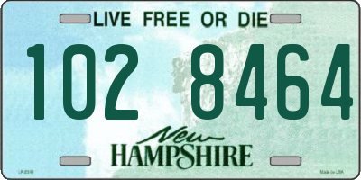 NH license plate 1028464