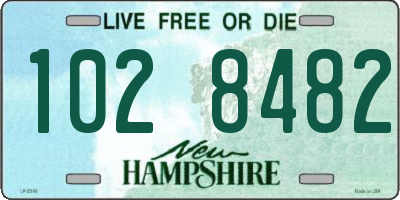 NH license plate 1028482