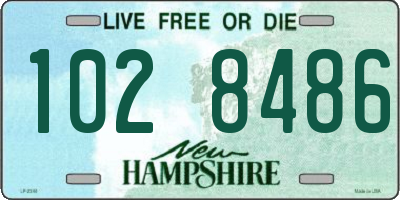 NH license plate 1028486