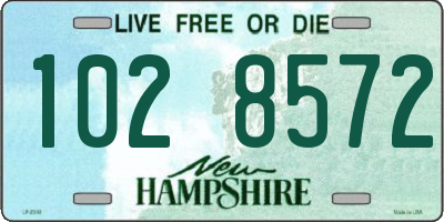NH license plate 1028572